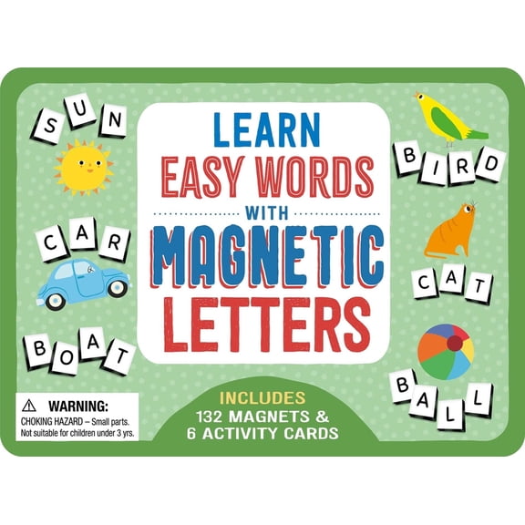 Learn Easy Words with Magnetic Letters : Includes 132 Magnets & 6 Activity Cards (Other)