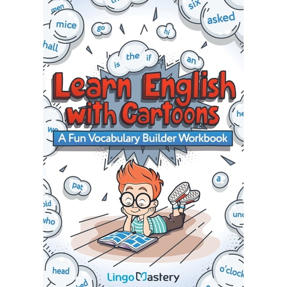 Learn English With Cartoons: A Fun Vocabulary Builder Workbook, (Paperback)