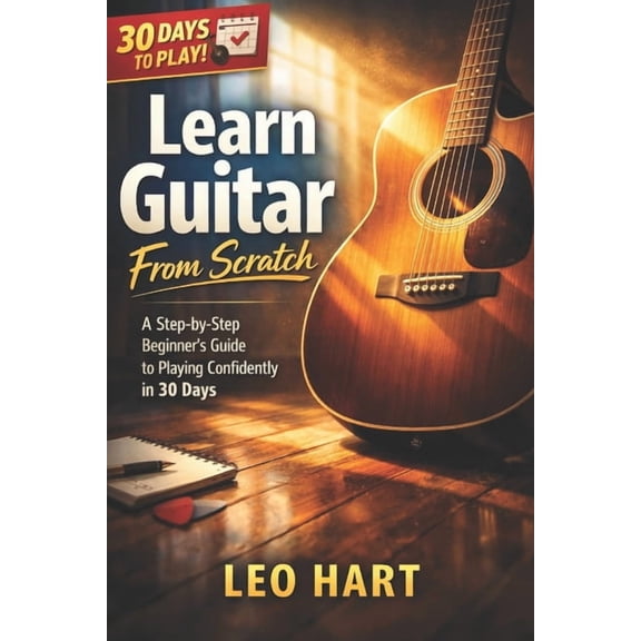 Learn Guitar From Scratch: A Step-by-Step Beginner's Guide to Playing Confidently in 30 Days, (Paperback)