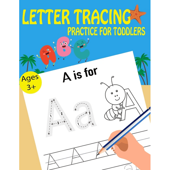 Learn Handwriting Letter Tracing Practice For Toddlers, Book 22, (Paperback)