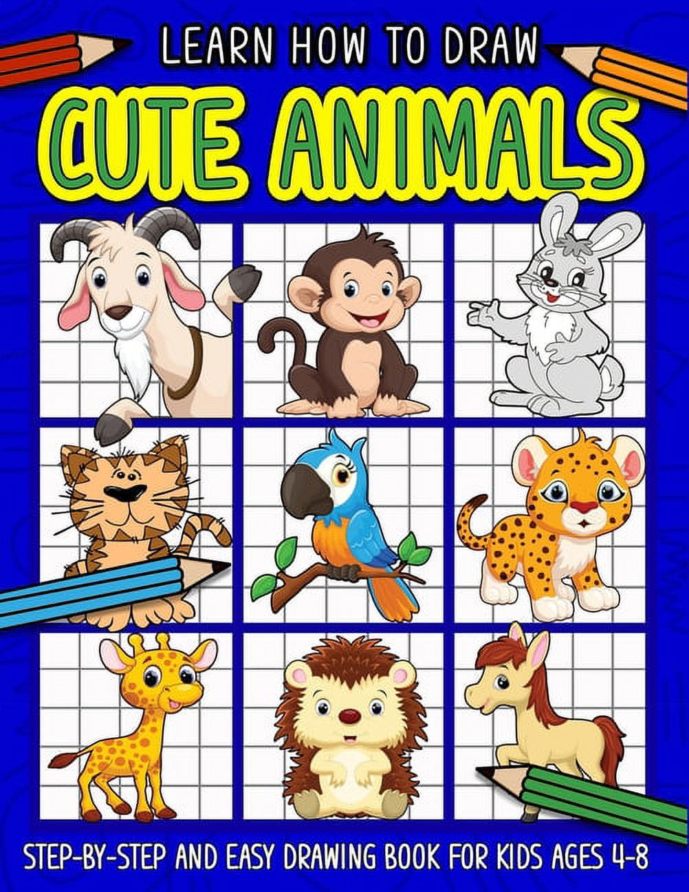 Easy Animal Drawings for Children of Age 4-8 Year