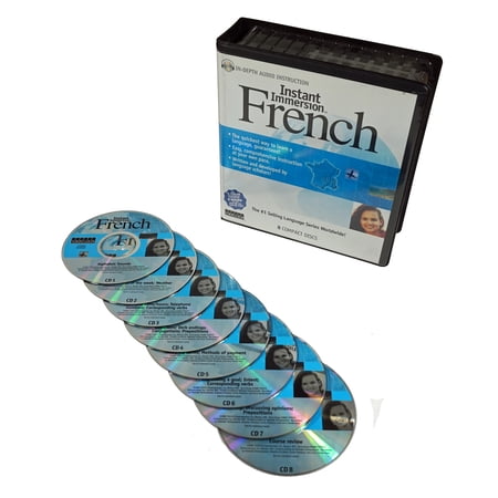 Learn How to Speak French Language - Instant Immersion 8 Audio CD Set