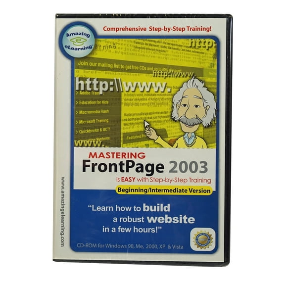Learn How to Use Front Page 2003 - Training Software for the beginner - Step by Step Instruction