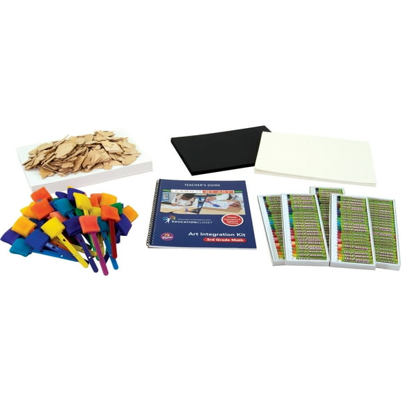Learn It By Art, PAC100106, 3rd-Grade Math Art Integration Kit, 1 Kit