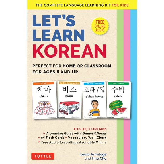 Let's Learn Korean Flash Card Kit: Perfect for Home or Classroom for Ages 5 and Up--The Complete Language Learning Kit for Kids (64 Flash Cards, Online Audio Recordings & Poster) (Other)