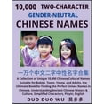 thumbnail image 1 of Learn Mandarin Chinese with Two-Character Gender-neutral Chinese Names (Part 1): A Collection of Unique 10,000 Chinese C, (Paperback), 1 of 1