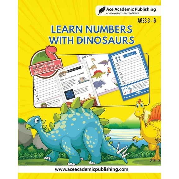 Learn Numbers with Dinosaurs: Includes Facts and Activities, (Paperback)