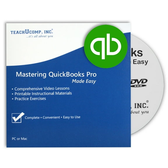 Learn QuickBooks Desktop Pro 2024 DVD-ROM Training Video Tutorial Course: A Software Reference How-To Guide for Windows by TeachUcomp, Inc.
