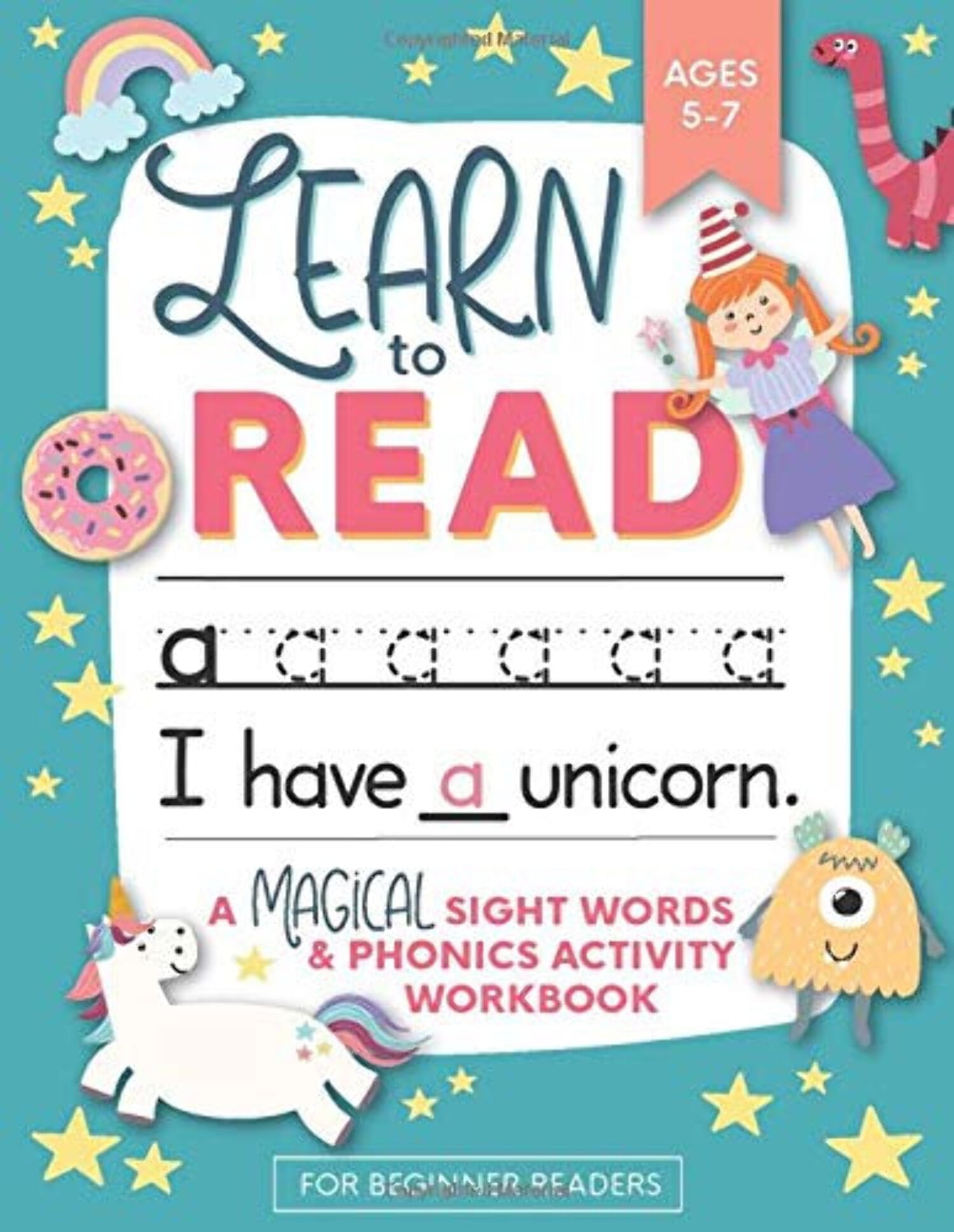 MODERN KID PRESS Learn to Read: A Magical Sight Words and Phonics Activity Workbook for Beginning Readers Ages 5-7: Reading Made Easy - Preschool, Kindergarten and 1st Grade, (Paperback)