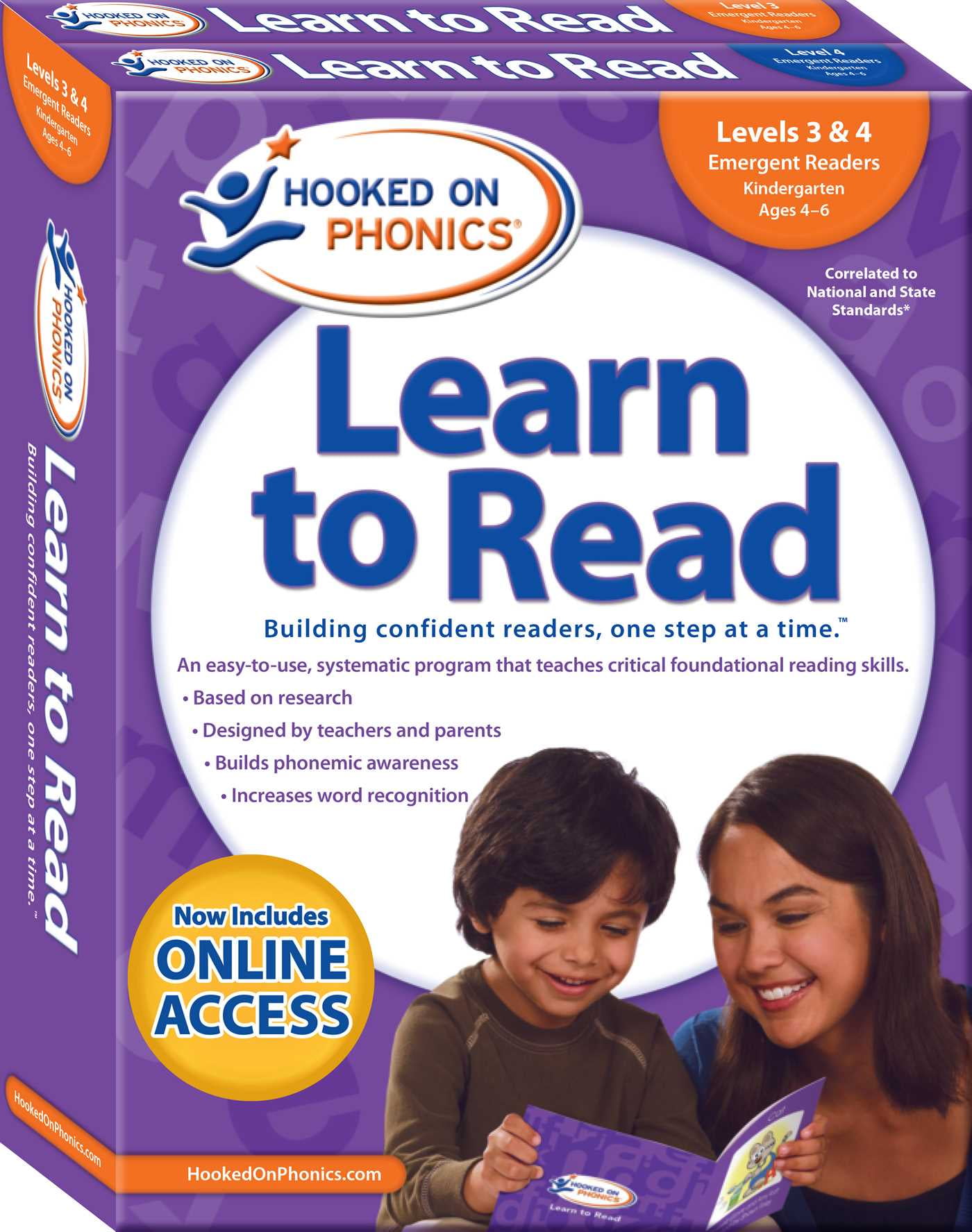 Learn to Read Complete Sets: Hooked on Phonics Learn to Read - Levels 3&4 Complete : Emergent Readers (Kindergarten | Ages 4-6) (Series #2) (Paperback)