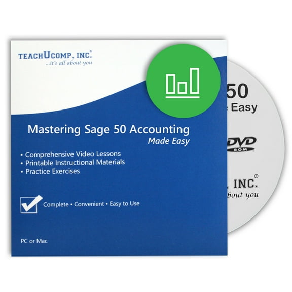 Learn Sage 50 2023 (U.S. Version) DVD-ROM Training Video Tutorial Course: A Software Reference How-To Guide for Windows by TeachUcomp, Inc.