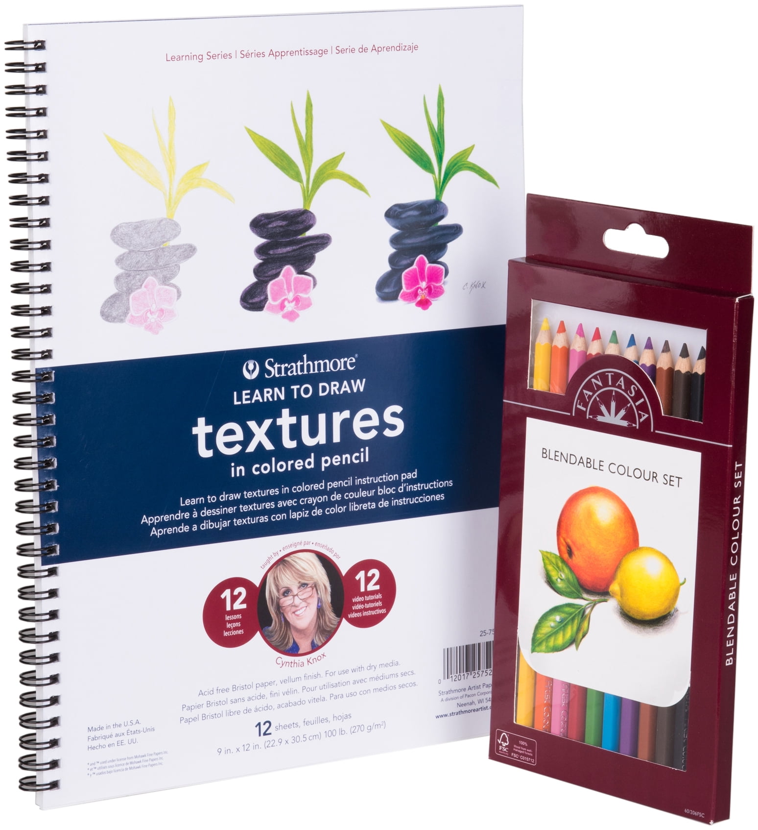 Learn Draw Color/texture Learn To Draw Textures In Colored Pencil Set - Walmart.com