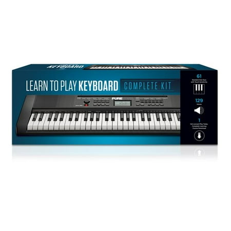 Hal Leonard - Portable Learn to Play Keyboard Kit with 61 Keys - Black