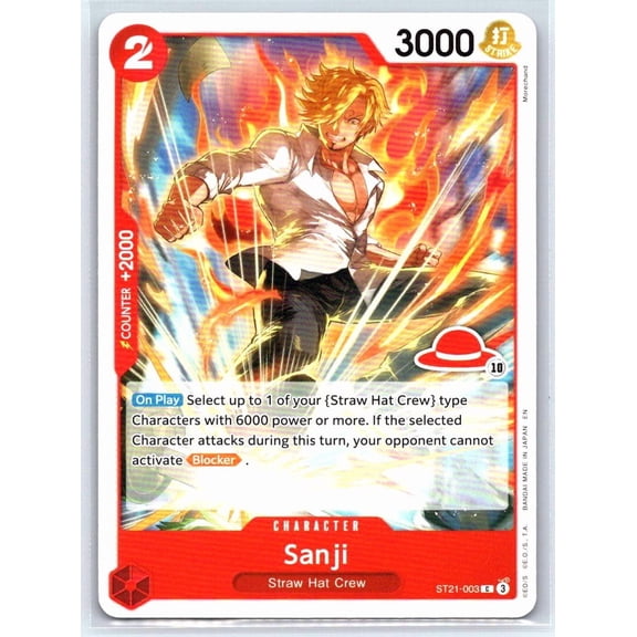 One Piece Mascot Network Learn Together Deck Set ST21-003 Common Trading Card