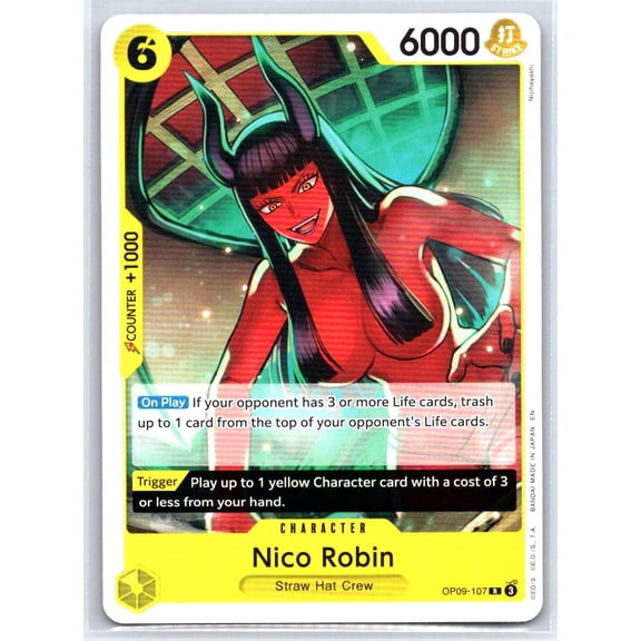 One Piece Mascot Network Learn Together Deck Set OP09-107 Rare Trading Card