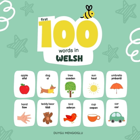 Learn Welsh First 100 Words in Welsh, Welsh Language Learning for Kids: Bilingual Welsh Baby Book, Welsh First Dictionary, Welsh Fla, (Paperback)