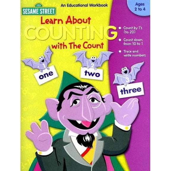 Pre-Owned Sesame Street, Learn About Counting With the Count: Ages 3+, an Educational Workbook Paperback