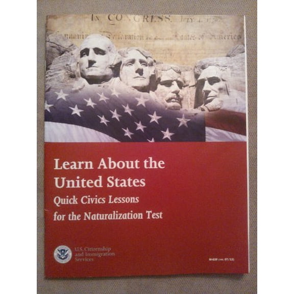 Pre-Owned Learn about the United States W/Audio CD: Quick Civics Lessons for the Naturalization Test (Paperback) 0160910323 9780160910326
