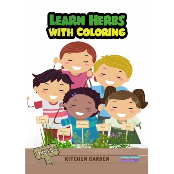 Learn herbs with coloring, (Paperback)