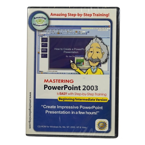 Learn how to Use and Master PowerPoint 2003 - Self Paced Training CD-ROM - perfect for the beginner