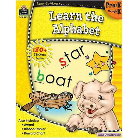 Pre-Owned Ready-Set-Learn: Learn the Alphabet Prek-K (Paperback) 1420659154 9781420659153