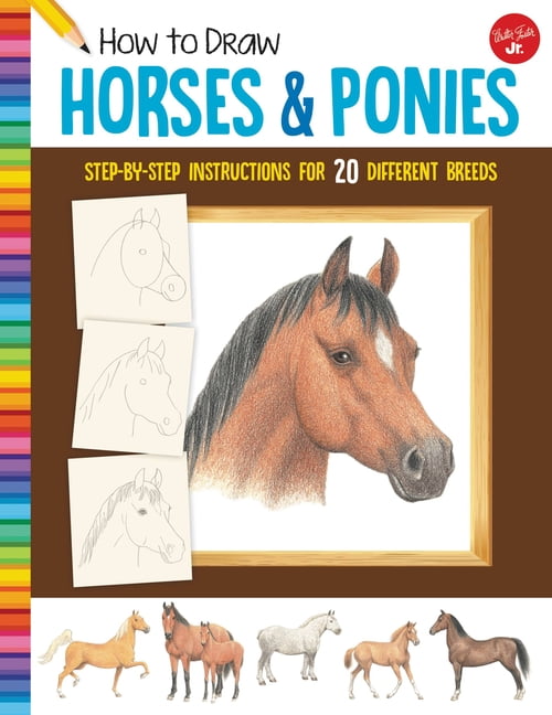 RUSSELL FARRELL; WALTER FOSTER JR CREATIVE TEAM Learn to Draw: How to Draw Horses & Ponies: Step-By-Step Instructions for 20 Different Breeds (New Edition with new cover & price)(Paperback)