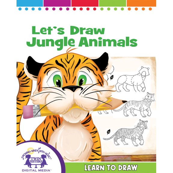Learn to Draw Let's Draw Jungle Animals, (Hardcover)