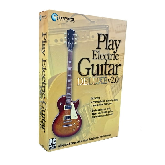 Learn to Play Electric Guitar 2.0 - Intro on Rock, Blues & Indie chords and techniques. Self-paced instructional DVDRom