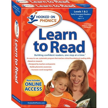 Learn to Read Complete Sets Hooked on Phonics Learn to Read - Levels 1&2 Complete: Early Emergent Readers (Pre-K Ages 3-4), Book 1, (Paperback)