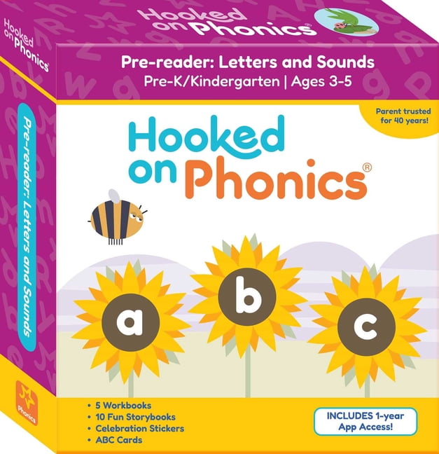 Learn to Read Hooked on Phonics Pre-Reader Kit: Letters and Sounds