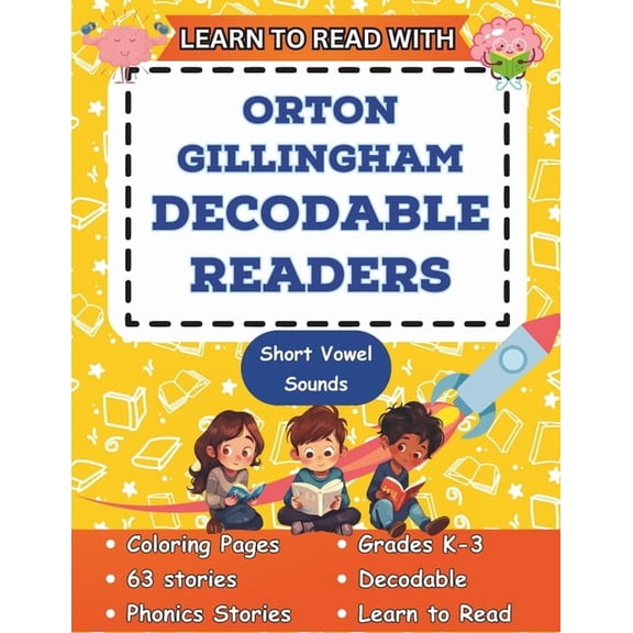 Orton Gillingham Decodable Readers and D Learn to Read with Orton Gillingham Decodable Readers: Orton Gillingham Materials Phonics Readers for Kindergarten and F, Book 1, (Paperback)