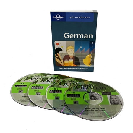 Learn to Speak German - 4 Audio CD Language Learning Set with Phrasebook