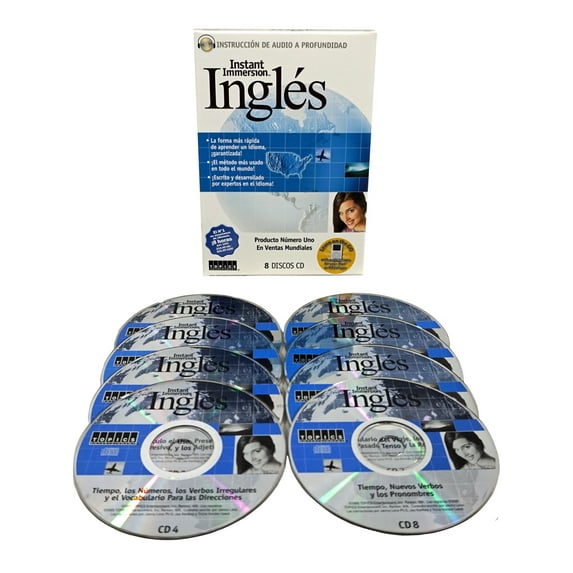 Learn to Speak INGLES ( Spanish to English ) Language 8 Audio CDs - listen in your car