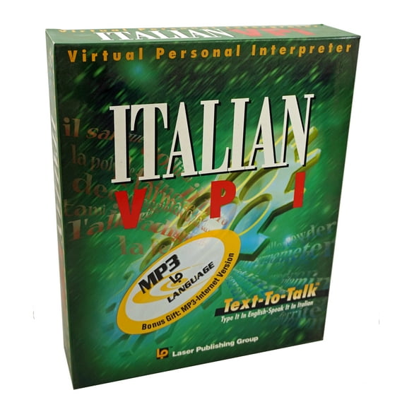 Learn to Speak Italian Language VPI CD-Rom Software - Translate, Hear and Speak