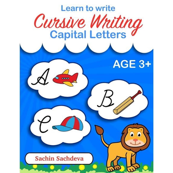 Learn to Write - Cursive Writing: Capital Letters for Kids, (Paperback ...