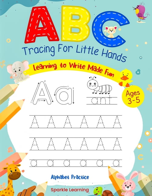 Learn to Write Letters and Numbers: ABC Tracing Activity Book For ...
