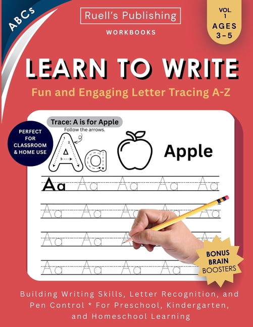 Learn to Write Workbook: Handwriting practice with uppercase ...