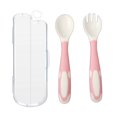 thumbnail image 1 of Learn to eat tableware-elbow soft spoon children's tableware twist spoon fork., 1 of 5