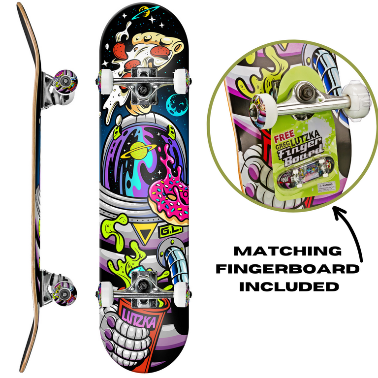 Darkstar Skateboard Deck Greg Lutzka Celtic Foil Blue 8.125