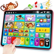 Learning Tablet for Toddlers 1-3 Trilingual Learning Toys New Version Educational Toy with Sounds&Speech Therapy Early Development Gifts for 1 Year Old Boys Girls,Ages 12-18 Months to 2-3 Years Gift