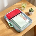 thumbnail image 1 of Learner Subject Classification File Bag, L-Shaped Open Book Tote with Mesh Visible Layout, Nylon Multi-Layer Storage for Middle Classroom Supplies, 1.57" x 9.05" x 12.59", KTFgvq, 1 of 6