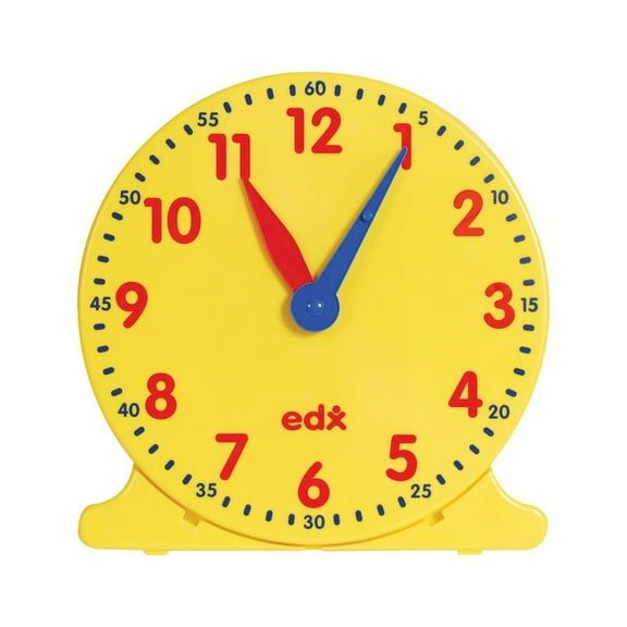 Learning Advantage Geared 12-Hour Time Clock - Demonstration Size