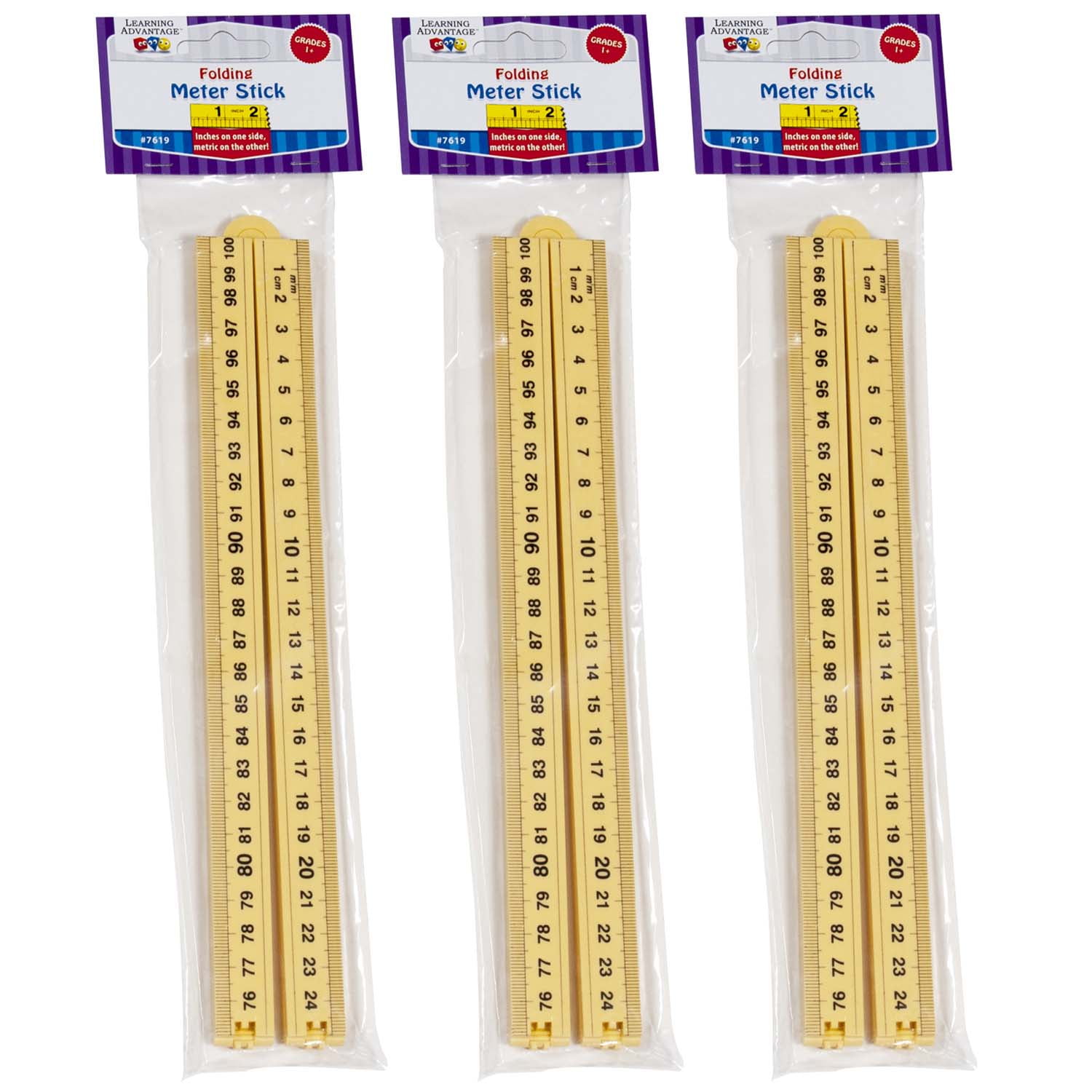 Learning Advantage Folding Meter Stick (3 Pieces)