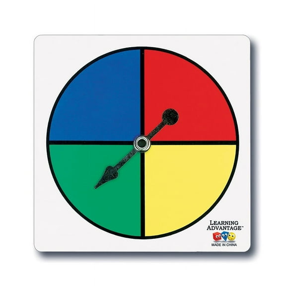 Learning Advantage Four-Color Spinners - Set of 5 - Write on/Wipe off