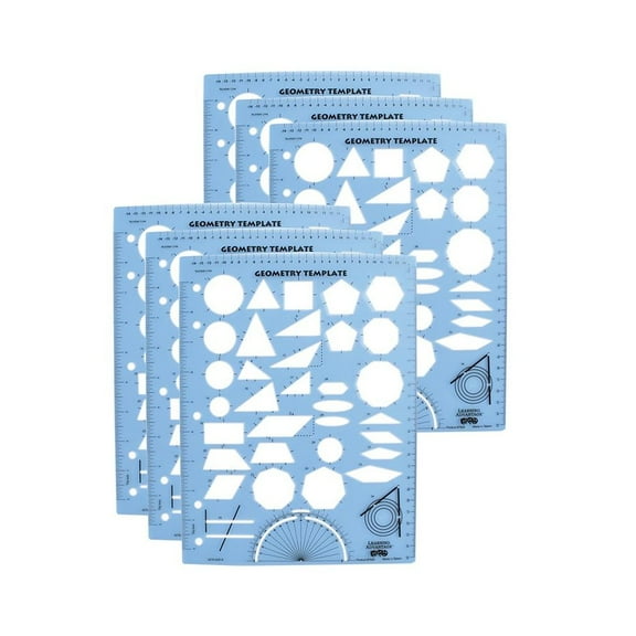 Learning Advantage Geometry Template, Pack of 6