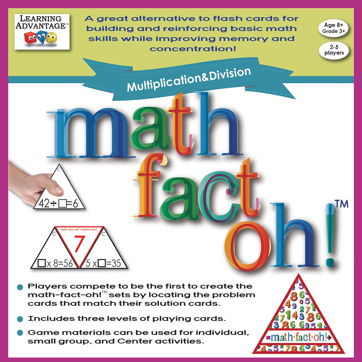 Learning Advantage? Math-Fact-Oh!? Multiplication & Division Game