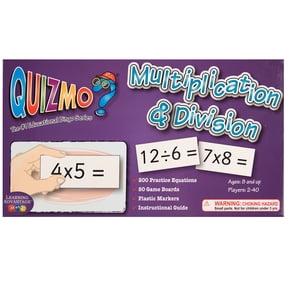 Learning Advantage QUIZMO Multiplication & Division - 40 Double-Sided Game Boards