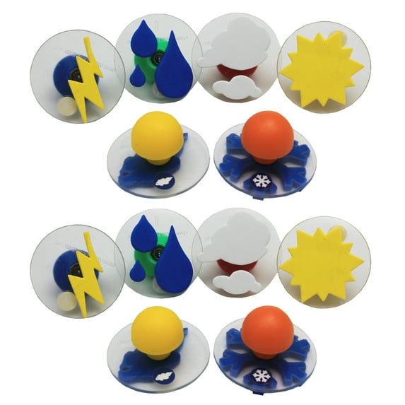 Learning Advantage CE-6764-2 Ready 2 Learn Giant Stampers Weather Patterns, Multi Color - Set of 2