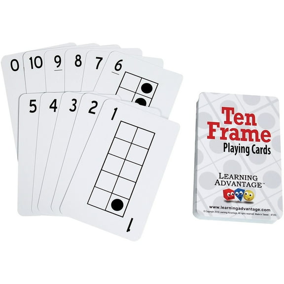 Learning Advantage Ten Frames Playing Cards CTU7293