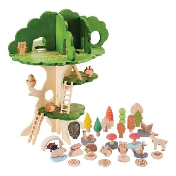 Learning Advantage Woodland Trail Treehouse & Woodland Trail Accessory Set